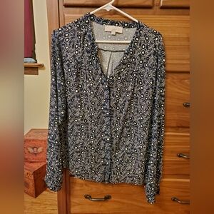 Large Loft Blue Blouse